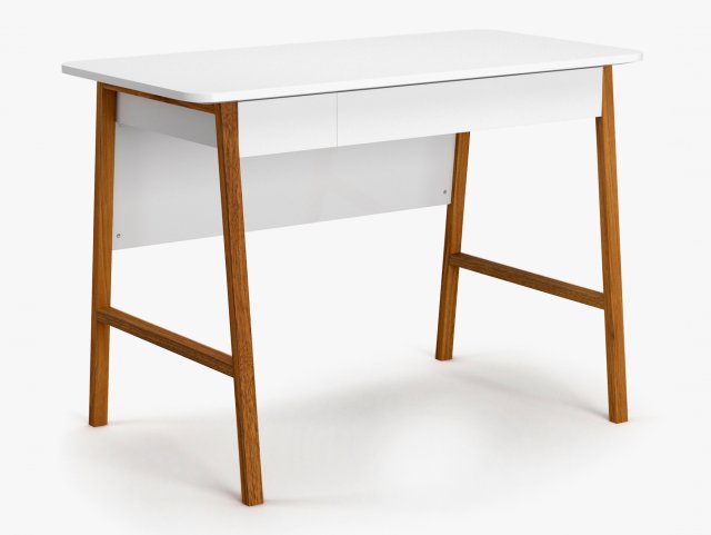mid century office desk 3D Model .c4d .max .obj .3ds .fbx .stl .blend 