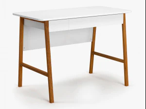 mid century office desk 3D Model