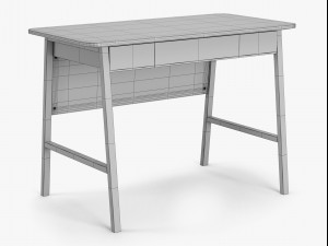 mid century office desk 3D Model