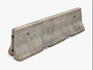 concrete barrier 01 - 8k scan Modelo 3D