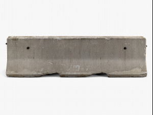 concrete barrier 01 - 8k scan Model 3D