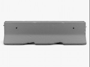 concrete barrier 01 - 8k scan Model 3D