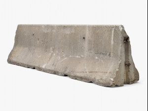 concrete barrier 02 - 8k scan Modelo 3D