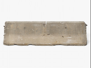 concrete barrier 02 - 8k scan Modelo 3D
