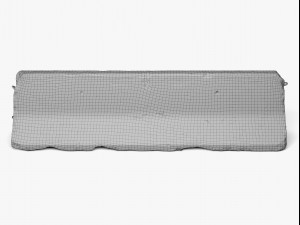 concrete barrier 02 - 8k scan Modelo 3D