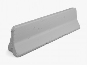 concrete barrier 02 - 8k scan Modelo 3D