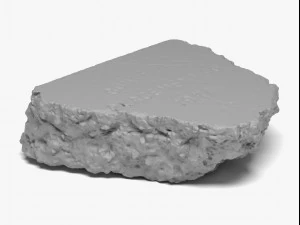 concrete chunk 02 - 16k scan 3D Model