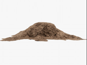 mulch pile - 8k scan 3D Modell