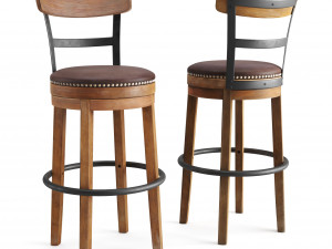 swivel bar stool Modèle 3D