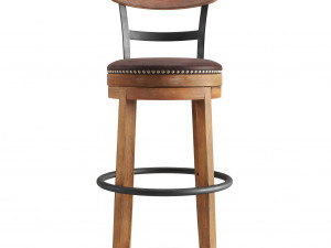 swivel bar stool Model 3D