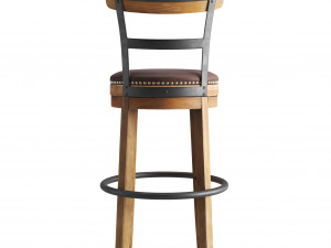 swivel bar stool Model 3D