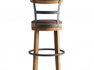 swivel bar stool 3D Model