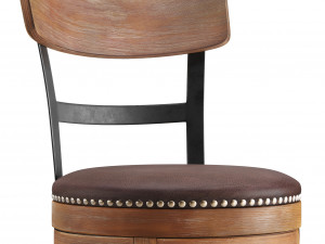 swivel bar stool Model 3D