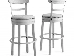 swivel bar stool 3D Model