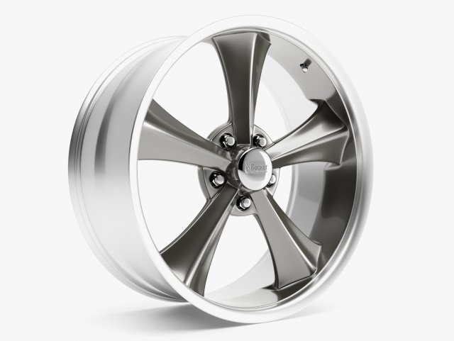rocket racing booster wheel 3D Model .c4d .max .obj .3ds .fbx .stl .blend 