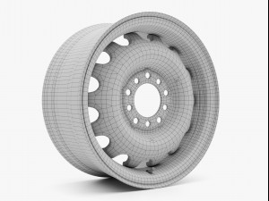 us wheel artillery 555 3D Model