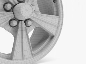 radir tri rib wheel 3D Model