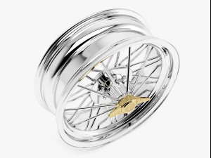 Texan wire wheel 3D Model