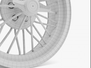 Texan wire wheel 3D Model