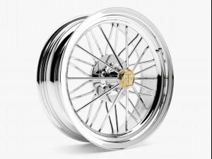 Texan wire wheel 3D Model