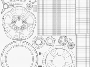 us mags standard u102 wheel 3D Model