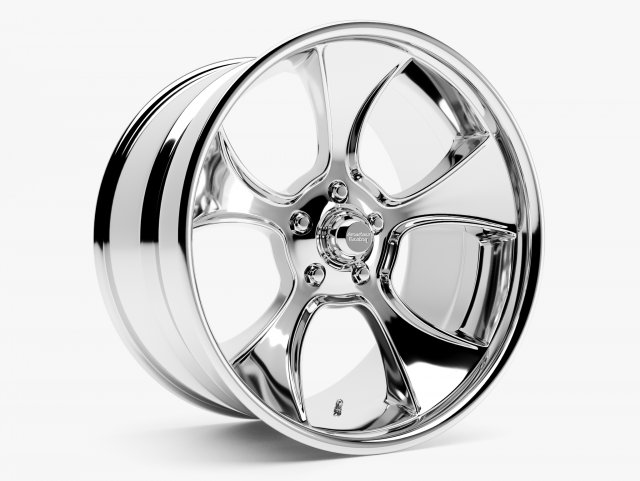 american racing vn474 gasser wheel 3D Model .c4d .max .obj .3ds .fbx .stl .blend 