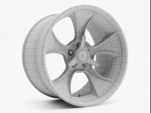 american racing vn474 gasser wheel 3D Model