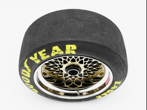bbs e55 goodyear eagle v2 combo 3D 모델