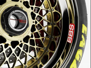 BBS E55 Goodyear Eagle V2 Combo 3D Modell