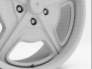 Billet Specialties Speedway Wheel 3D Model
