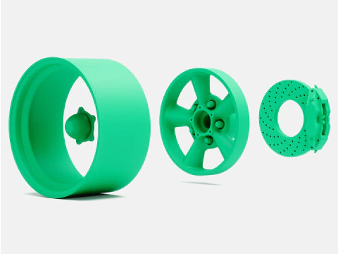 1-24 Scale 15x8 Torq Thrust D Wheel and Brake 3D Print Model