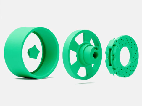 1-24 Scale 15x8 Torq Thrust D Wheel and Brake 3D Print Model