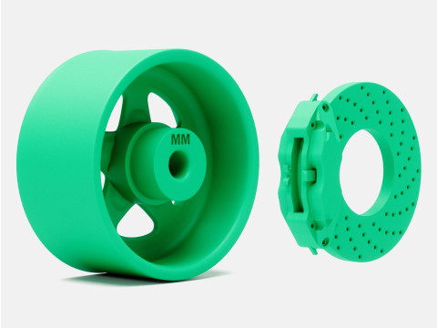 1-24 Scale 15x8 Weld Pro Star Wheel and Brake 3D Принт Модель