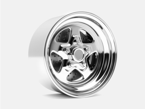 15x8 Weld Pro Star Wheel and Brake Model Cetak 3D