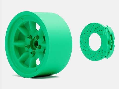 1-24 Scale 15x8 Minilite Wheel and Brake 3D Print Model