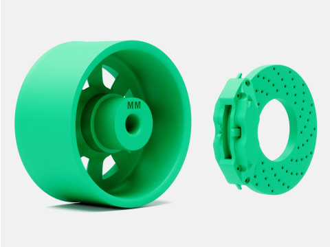 1-24 Scale 15x8 Minilite Wheel and Brake 3D Print Model