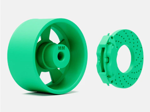 1-24 स्केल 15x8 पेसर सुप्रीम व्हील और ब्रेक 3D प्रिंट मॉडल