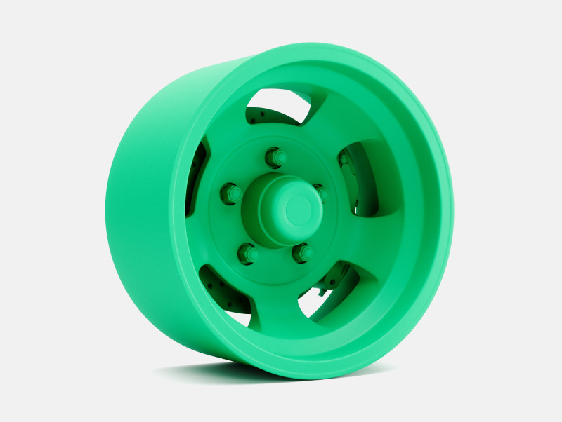 1-24 Scale 15x8 US Indy Mag Wheel and Brake Modelo de impresión 3D .c4d .max .obj .3ds .fbx .stl .blend 
