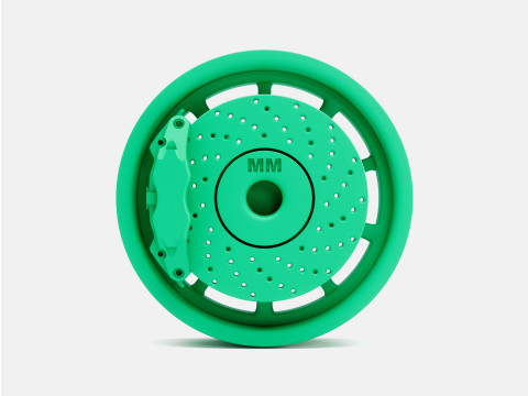1-24 Scale 15x45 ET Gasser Wheel and Brake 3D Print Model