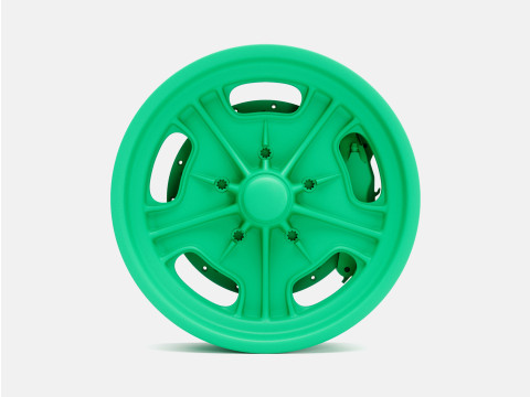 1-24 Scale 15x45 American Rebel Starburst Wheel and Brake 3D Baskı Modeli