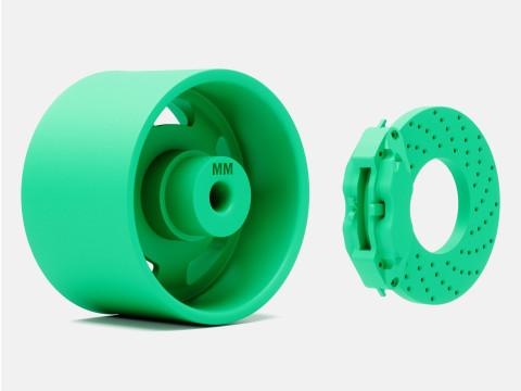 1-24 Scale 15x10 US Indy Mag Wheel and Brake 3Dプリントモデル