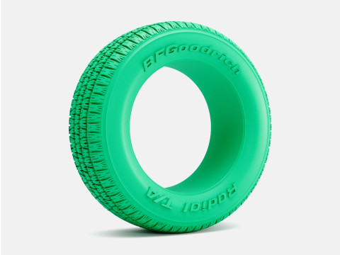 1-24 Scale 15x8 BFGoodrich Radial T-A Tire 245-60-15 3D 프린트 모델