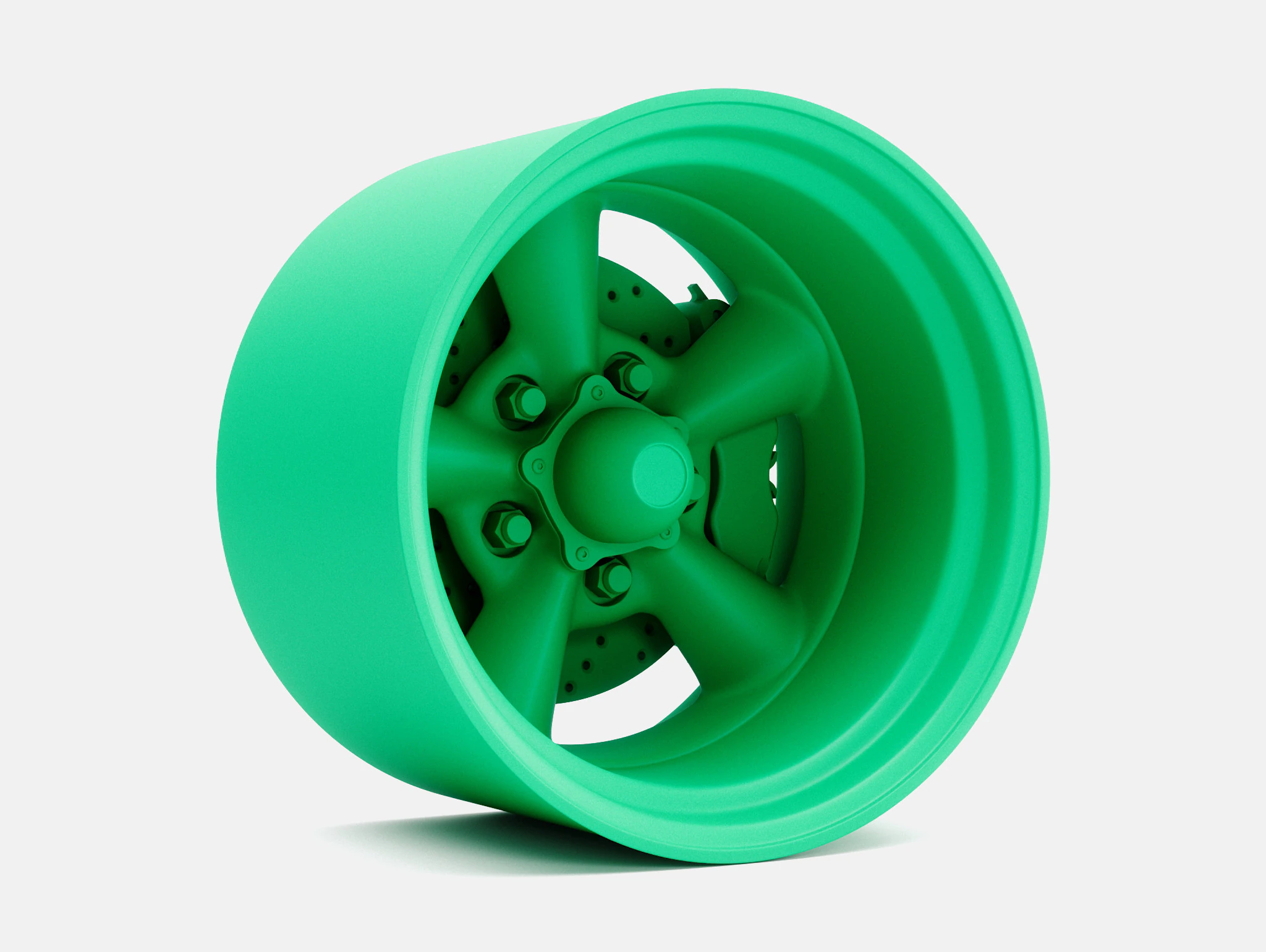 1-24 Scale 15x10 Torq Thrust D Wheel and Brake 3D Print Model .c4d .max .obj .3ds .fbx .stl .blend