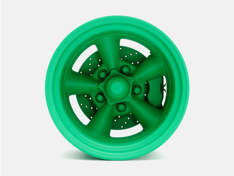 1-24 Scale 15x10 Torq Thrust D Wheel and Brake 3D Print Model