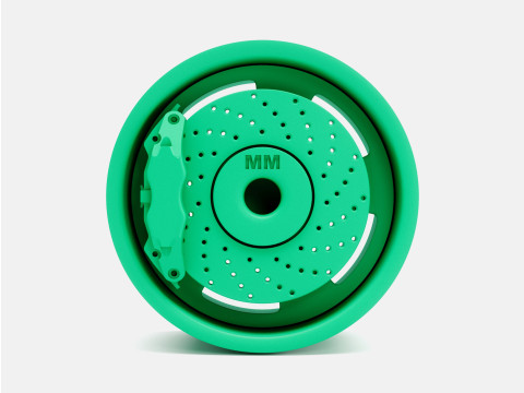 1-24 Scale 15x10 Torq Thrust D Wheel and Brake 3D Print Model
