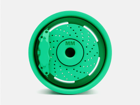 1-24 Scale 15x10 Torq Thrust D Wheel and Brake 3D Print Model