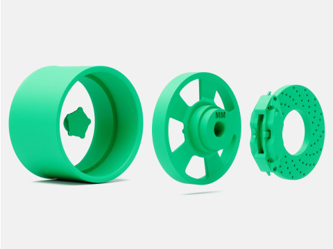 1-24 Scale 15x10 Torq Thrust D Wheel and Brake 3D Print Model