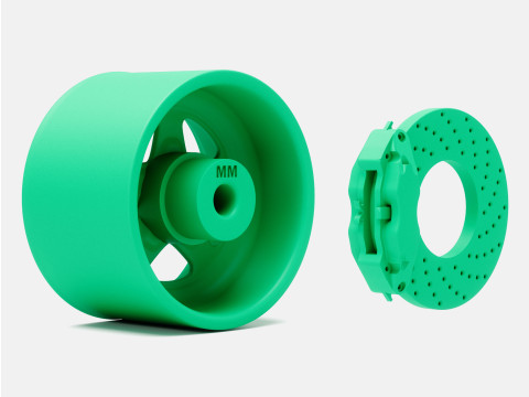 1-24 Scale 15x10 Weld Pro Star Wheel and Brake 3D Принт Модель
