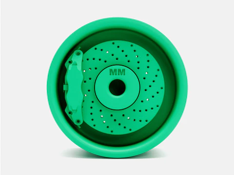 1-24 Scale 15x10 Weld Draglite Wheel and Brake 3D Print Model