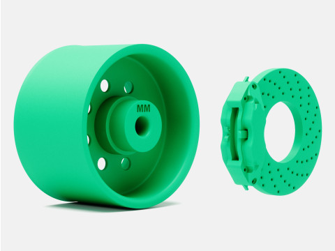 1-24 Scale 15x10 Weld Draglite Wheel and Brake 3D Принт Модель